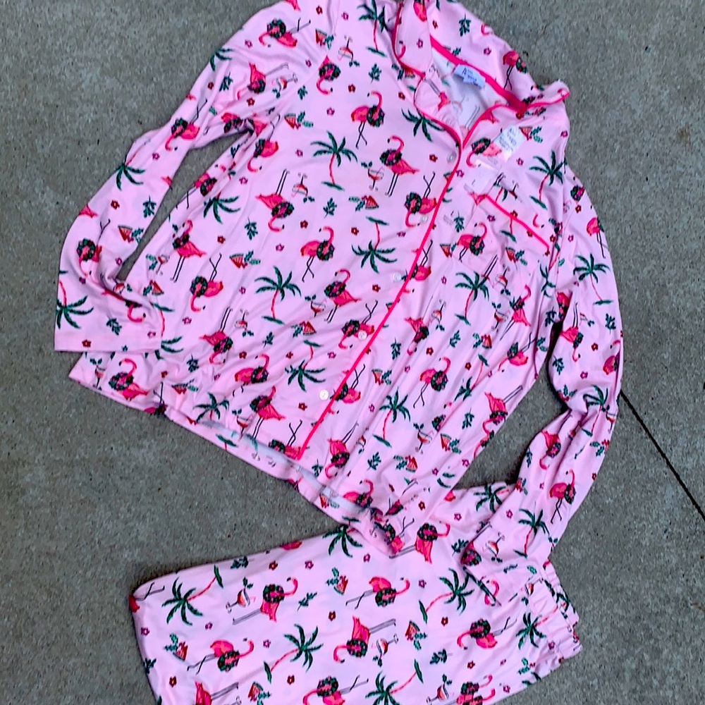 KIM ROGERS Flamingo PJ’s NWT LG